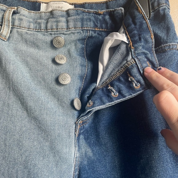 Revenge denim wide jeans color block size 5 grunge y2k 90s street wear - Picture 6 of 15